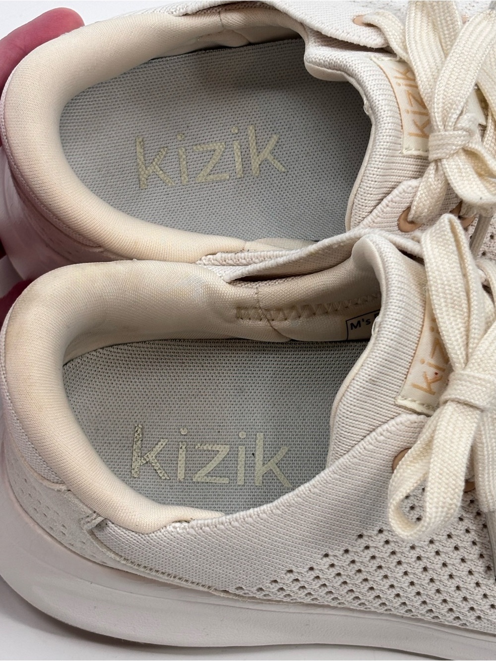 KIZIK Lima step in athletic Hands Free Sneaker walking shoes cream women 7 Wide - Picture 4 of 10